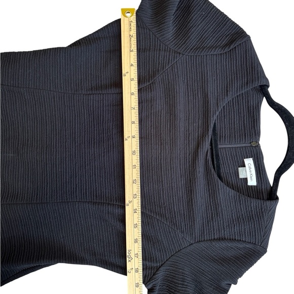 Calvin Klein Elegant Black Long Sleeve Dress - Picture 8 of 10